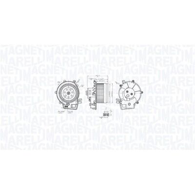 Magneti Marelli Interior Blower - A2038202514 - Interior Fan for Mercedes-Benz SL Magneti Marelli Interior Blower - A2038202514 - Interior Fan for Mercedes-Benz SL