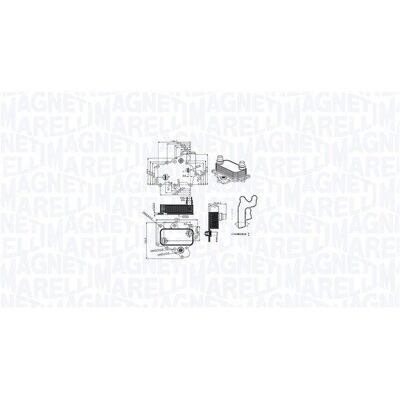 Magneti Marelli Malli 350300000400 - Öljyjäähdytin Magneti Marelli Malli 350300000400 - Öljyjäähdytin