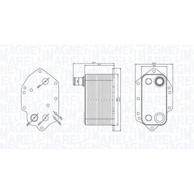 Magneti Marelli Modelo 350300004000 Radiador de Alumínio - Resfriador de Óleo Magneti Marelli Modelo 350300004000 Radiador de Alumínio - Resfriador de Óleo