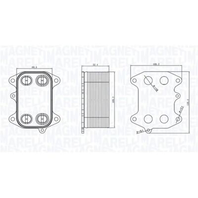 Magneti Marelli 350300003300 Radiador de Óleo - Radiador de Óleo Magneti Marelli 350300003300 Radiador de Óleo - Radiador de Óleo