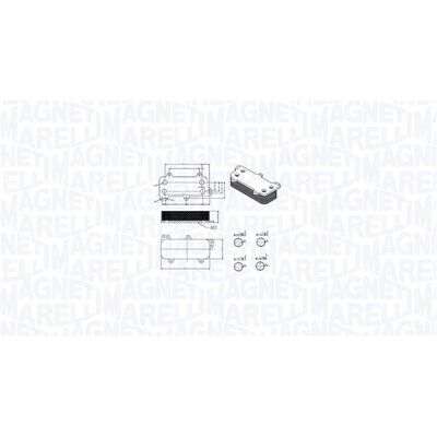 Magneti Marelli Oil Cooler - Engine Cooling - Compatible with VW Transporter, Skoda Octavia, Touareg Magneti Marelli Oil Cooler - Engine Cooling - Compatible with VW Transporter, Skoda Octavia, Touareg