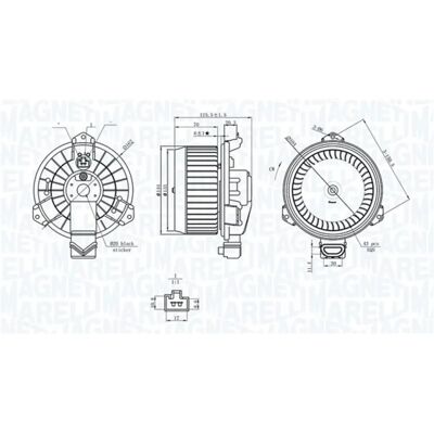 MAGNETI MARELLI Model 069412749010 ventilator interior - ventilator interior MAGNETI MARELLI Model 069412749010 ventilator interior - ventilator interior