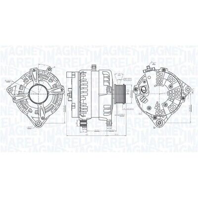 Magneti Marelli A0811s 175A Generator - Biltilbehør Magneti Marelli A0811s 175A Generator - Biltilbehør