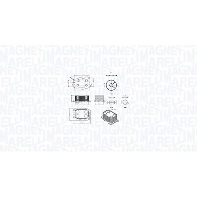 Magneti Marelli 350300000900 Aluminium Radiator til Peugeot, Citroën, Ford, Volvo, Fiat - Radiator Magneti Marelli 350300000900 Aluminium Radiator til Peugeot, Citroën, Ford, Volvo, Fiat - Radiator