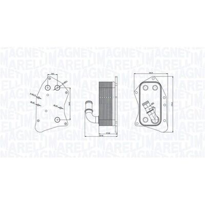 Magneti Marelli - 350300002300 - Raffreddatore di olio in alluminio per Opel Zafira B, Mokka, Corsa D Magneti Marelli - 350300002300 - Raffreddatore di olio in alluminio per Opel Zafira B, Mokka, Corsa D