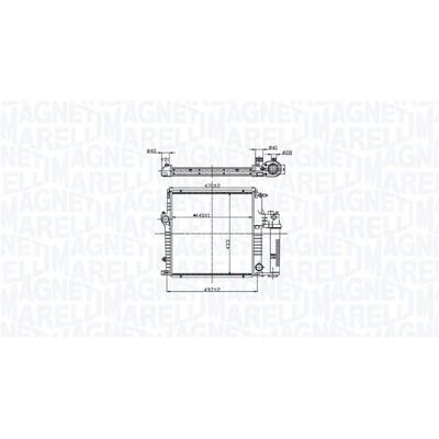 MAGNETI MARELLI 350213211600 Radiator de răcire a motorului - Radiator MAGNETI MARELLI 350213211600 Radiator de răcire a motorului - Radiator