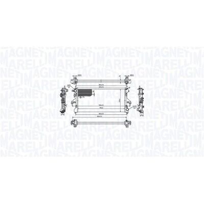 Magneti Marelli Model 350213214900 - Motor køleradiator til Fiat Ducato Magneti Marelli Model 350213214900 - Motor køleradiator til Fiat Ducato