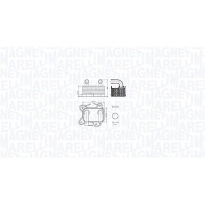 Magneti Marelli 350300002000 Öljynjäähdytin - Auton varaosa Magneti Marelli 350300002000 Öljynjäähdytin - Auton varaosa
