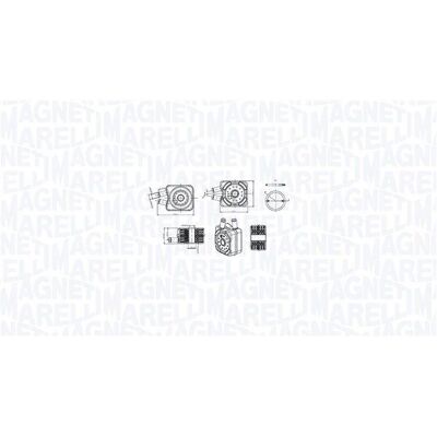 Magneti Marelli Modell 350300003600 - Ölkühler für Mehrere Fahrzeuge Magneti Marelli Modell 350300003600 - Ölkühler für Mehrere Fahrzeuge