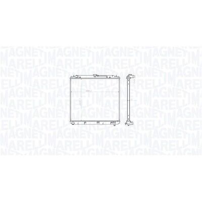 MAGNETI MARELLI 350213212800 Moottorin jäähdytysradiatori - Radiatori MAGNETI MARELLI 350213212800 Moottorin jäähdytysradiatori - Radiatori
