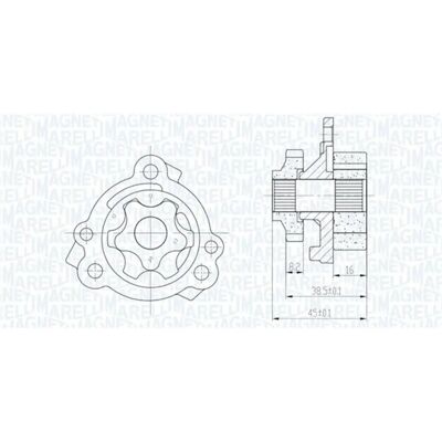 Magneti Marelli 351516000111 Motorölpumpe - Motorölpumpe Magneti Marelli 351516000111 Motorölpumpe - Motorölpumpe