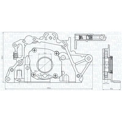 MAGNETI MARELLI 351516000150 Motorölpumpe - Motorölpumpe MAGNETI MARELLI 351516000150 Motorölpumpe - Motorölpumpe