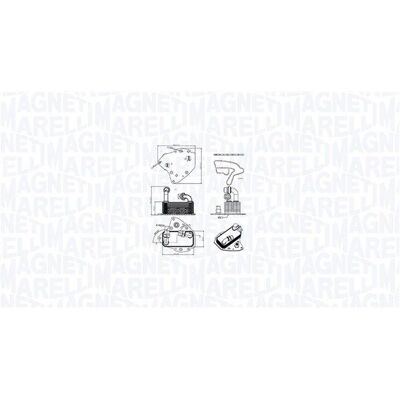 Magneti Marelli Oliekjøler - Passer til Opel, Fiat, Lancia, Saab, Alfa Romeo Magneti Marelli Oliekjøler - Passer til Opel, Fiat, Lancia, Saab, Alfa Romeo