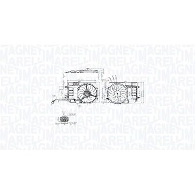 MAGNETI MARELLI 069422859010 - Kylfläkt för BMW/MINI MAGNETI MARELLI 069422859010 - Kylfläkt för BMW/MINI