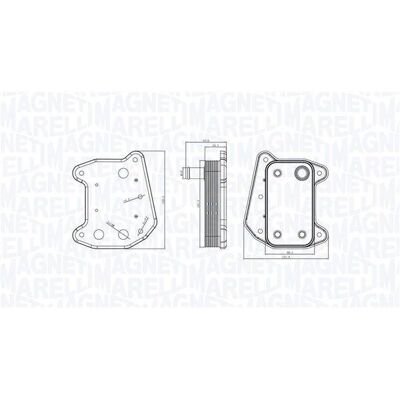 Magneti Marelli K05080402aa K05183940aa Oliekøler Radiator - Olie & Motor Magneti Marelli K05080402aa K05183940aa Oliekøler Radiator - Olie & Motor