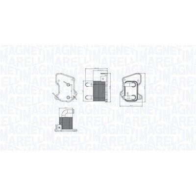 Magneti Marelli 350300002200 - Öljynjäähdytin Opel Astra H 1.7 CDTi Magneti Marelli 350300002200 - Öljynjäähdytin Opel Astra H 1.7 CDTi