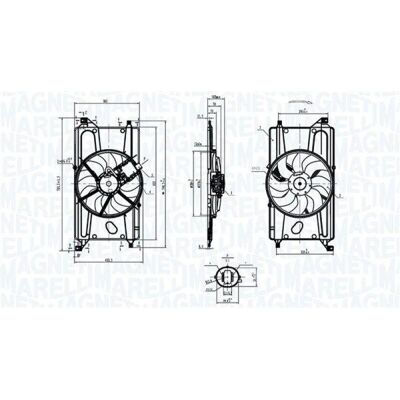 Magneti Marelli 069422900010 - Motor kylfläkt Magneti Marelli 069422900010 - Motor kylfläkt