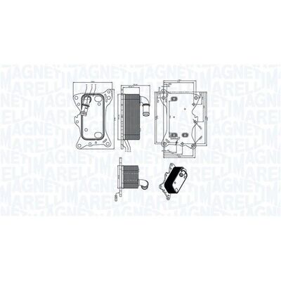 MAGNETI MARELLI 350300006300 - Öl Kühler MAGNETI MARELLI 350300006300 - Öl Kühler