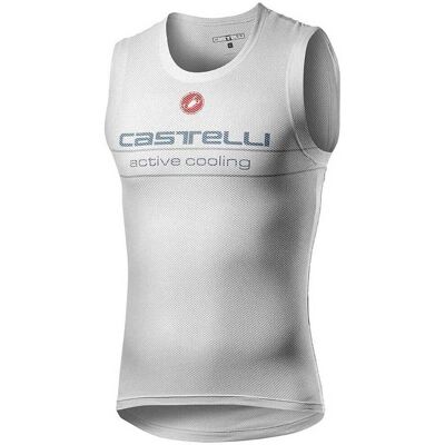 Castelli Active Cooling Sleeveless Base Layer - Silver Grey - Cycling Apparel Castelli Active Cooling Sleeveless Base Layer - Silver Grey - Cycling Apparel