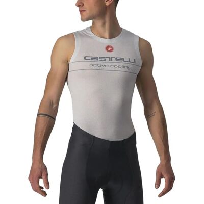 Capa base sin mangas de enfriamiento activo Castelli - Gris Plata XS - Ropa de ciclismo Capa base sin mangas de enfriamiento activo Castelli - Gris Plata XS - Ropa de ciclismo