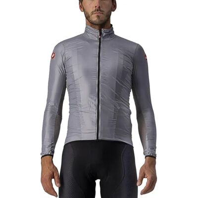 Castelli Aria Shell Fahrradjacke - Silber Grau - 3XL Castelli Aria Shell Fahrradjacke - Silber Grau - 3XL