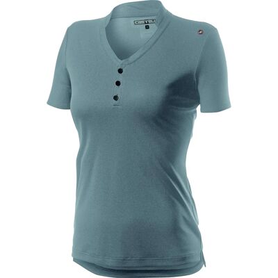 Castelli TECH W POLO - Dam polo - silver gray Castelli TECH W POLO - Dam polo - silver gray