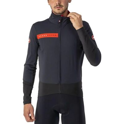Jaqueta de ciclismo Castelli Beta RoS - Preto / Vermelho / Grande Jaqueta de ciclismo Castelli Beta RoS - Preto / Vermelho / Grande
