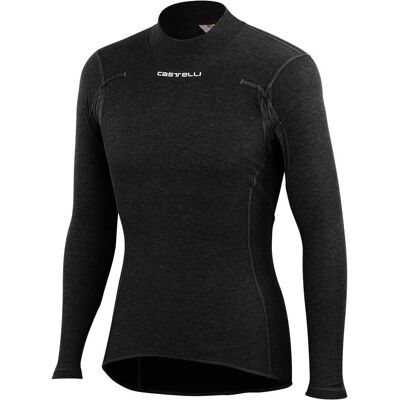 Castelli Flanders Warm LS Base Layer - Svart / Langermet vinter-thermotopp Castelli Flanders Warm LS Base Layer - Svart / Langermet vinter-thermotopp