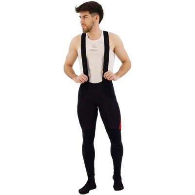 Castelli Sorpasso ROS Bibtights - Nero Rosso - Calzamaglia lunga Castelli Sorpasso ROS Bibtights - Nero Rosso - Calzamaglia lunga
