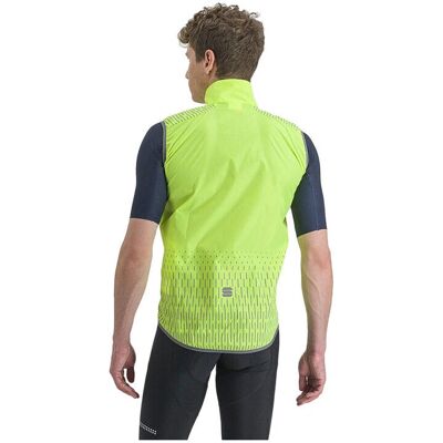 Gilet réfléchissant jaune vert fluorescent Sportful - Gilet - Publicité Gilet réfléchissant jaune vert fluorescent Sportful - Gilet - Publicité