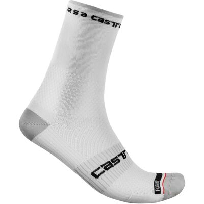 Castelli Rosso Corsa Pro 15 Weiße Radsocken Castelli Rosso Corsa Pro 15 Weiße Radsocken