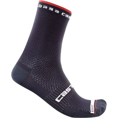 Calze da ciclismo Castelli Rosso Corsa Pro 15 Blu Savile - M Calze da ciclismo Castelli Rosso Corsa Pro 15 Blu Savile - M