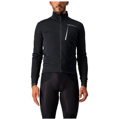 Jaqueta de ciclismo Castelli AW24 Light Black/White - Inverno Jaqueta de ciclismo Castelli AW24 Light Black/White - Inverno