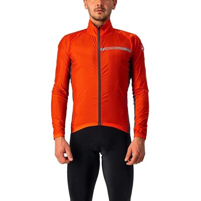 Giacchetto da ciclismo Castelli Squadra Stretch - SS22 - Rosso fuoco - Giacca da ciclismo Giacchetto da ciclismo Castelli Squadra Stretch - SS22 - Rosso fuoco - Giacca da ciclismo