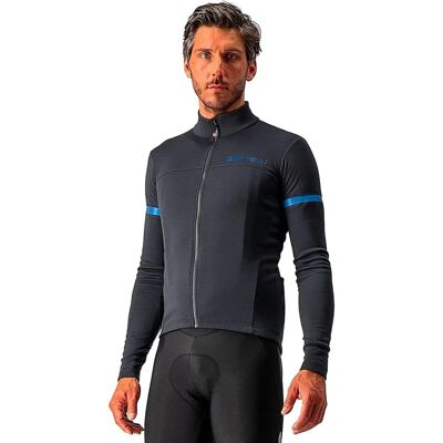 Castelli Fondo 2 Camiseta de ciclismo - Preto claro/azul reflexivo XL - Camiseta de ciclismo Castelli Fondo 2 Camiseta de ciclismo - Preto claro/azul reflexivo XL - Camiseta de ciclismo
