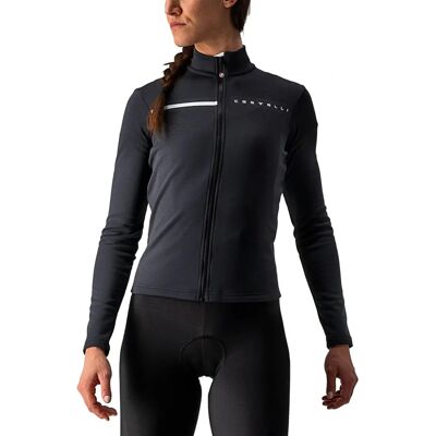 Castelli Kvinners Sinergia Langermet Trøye - Light Black/White - Thermo Jersey Castelli Kvinners Sinergia Langermet Trøye - Light Black/White - Thermo Jersey
