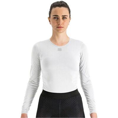 Canottiera interna Sportful Mid manica lunga bianca Canottiera interna Sportful Mid manica lunga bianca