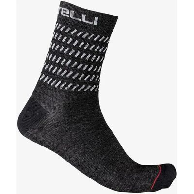 Meias Castelli GO 15 - Homens Cinza escuro/branco Meias Castelli GO 15 - Homens Cinza escuro/branco