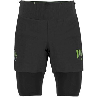KARPOS CENGIA SHORT Nero/Verde - Pantaloncini da corsa KARPOS CENGIA SHORT Nero/Verde - Pantaloncini da corsa