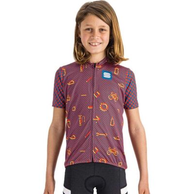 Maglia bambino Sportful Checkmate - Maniche corte - Blu Maglia bambino Sportful Checkmate - Maniche corte - Blu