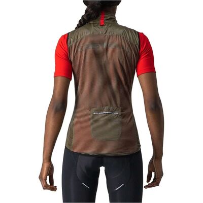 Chaleco cortavientos Castelli Aria - Marrón musgo - Mujer Chaleco cortavientos Castelli Aria - Marrón musgo - Mujer