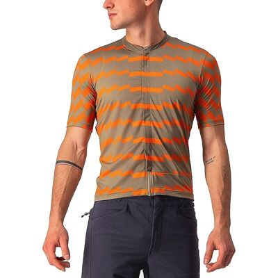 Castelli Unlimited Sterrato Middels fit cykeltröja - Orange / Grön - Cykeltröja Castelli Unlimited Sterrato Middels fit cykeltröja - Orange / Grön - Cykeltröja