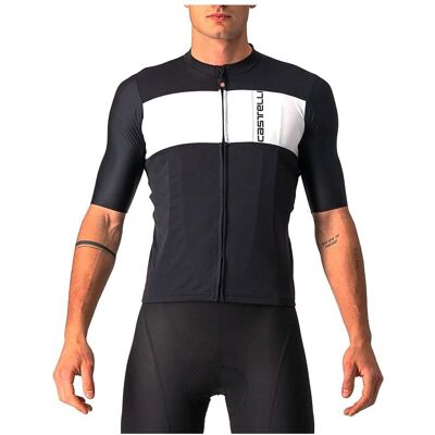 Jersey Castelli Prologo 7 - Preto Claro Cinza Prata - 2XL Jersey Castelli Prologo 7 - Preto Claro Cinza Prata - 2XL