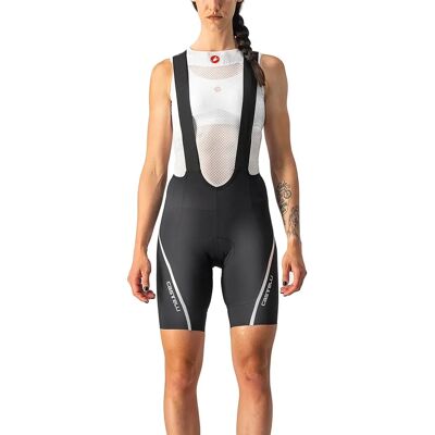 Pantaloncini da ciclismo Donna Castelli Velocissima 3 - Nero/Silver Pantaloncini da ciclismo Donna Castelli Velocissima 3 - Nero/Silver