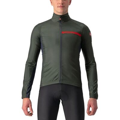 Giacca da ciclismo Castelli Squadra Stretch - Verde militare / Grigio scuro - Giacca da ciclismo Giacca da ciclismo Castelli Squadra Stretch - Verde militare / Grigio scuro - Giacca da ciclismo