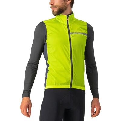 Vesta Castelli Squadra Stretch - 3XL Lime electric/Întuneric G - Chalecos Vesta Castelli Squadra Stretch - 3XL Lime electric/Întuneric G - Chalecos