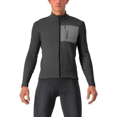 Maglia a maniche lunghe Castelli Unlimited Trail - Grigio scuro - Maglia isolante per tutte le condizioni Maglia a maniche lunghe Castelli Unlimited Trail - Grigio scuro - Maglia isolante per tutte le condizioni