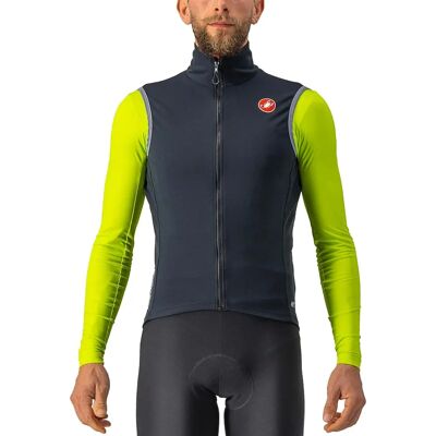 Chaleco de ciclismo ligero negro castelli RoS 2 - Resistente al viento y transpirable Chaleco de ciclismo ligero negro castelli RoS 2 - Resistente al viento y transpirable
