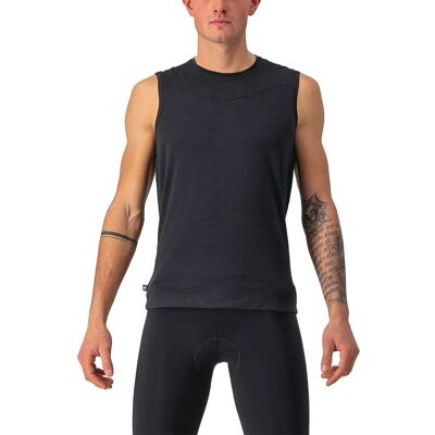 Castelli Bandito Wool Sleeveless Base Layer - AW22 - Black - Lightweight Castelli Bandito Wool Sleeveless Base Layer - AW22 - Black - Lightweight
