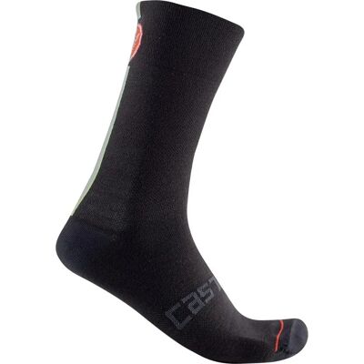 Chaussettes Castelli Racing Stripe 18 - Noir - S/M - Publicité Chaussettes Castelli Racing Stripe 18 - Noir - S/M - Publicité